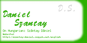 daniel szantay business card